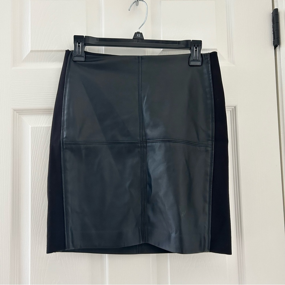 White House black market faux leather pencil skirt